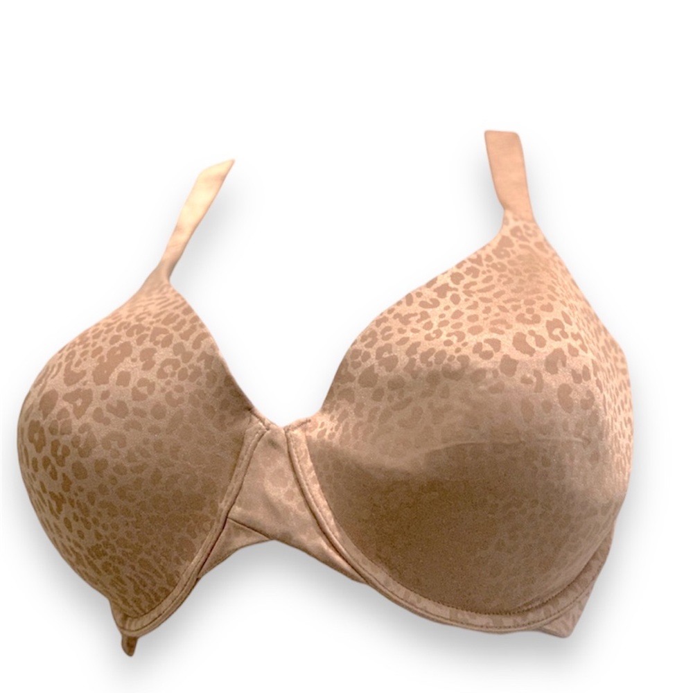 Self Expressions by Lilyette Nude jacquard Leopard underwire Bra 36DD